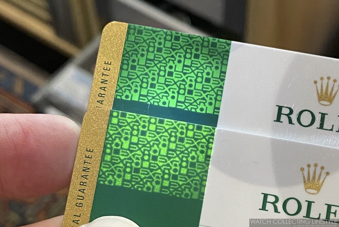 Rolex business card cheap